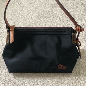 Dooney & Bourke Black Nylon bag with pink interior